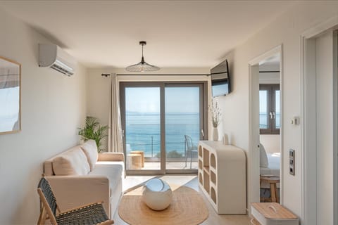 Living room, Seating area, Sea view