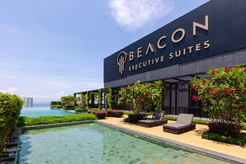 Property building, Property logo or sign, Garden, Pool view, Swimming pool