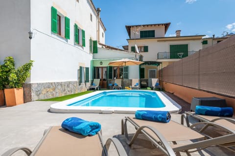 Property building, Living room, Swimming pool