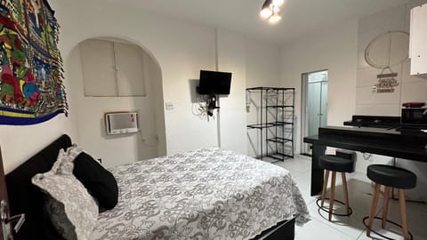 Bed, TV and multimedia, locker, wardrobe, air conditioner
