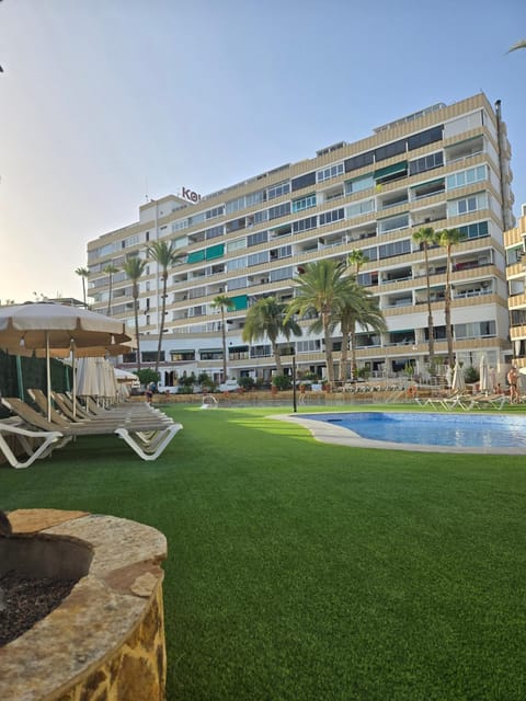 Property building, Living room, Swimming pool