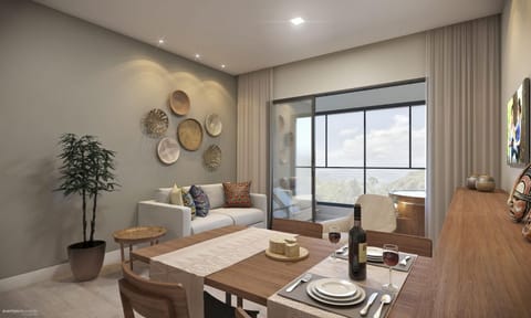 Living room, Seating area, Dining area