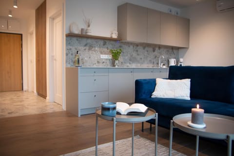 Kitchen or kitchenette, Living room, Seating area