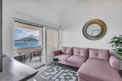 Natural landscape, Living room, Seating area, Sea view