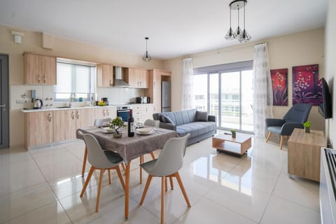 Living room, kitchen