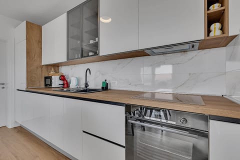 Kitchen or kitchenette, dishwasher