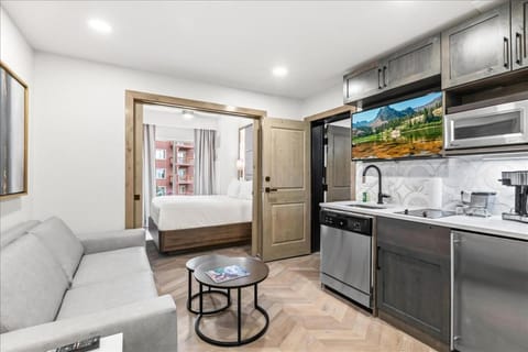 Kitchen or kitchenette, Living room