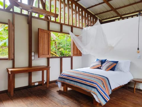 Bed, Natural landscape, Photo of the whole room, Bedroom