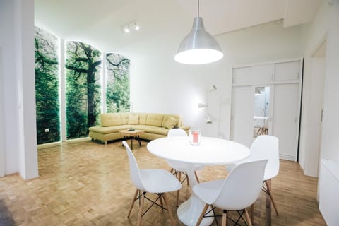 Living room, Seating area, Dining area