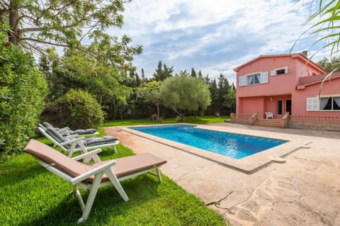 Property building, Living room, Swimming pool