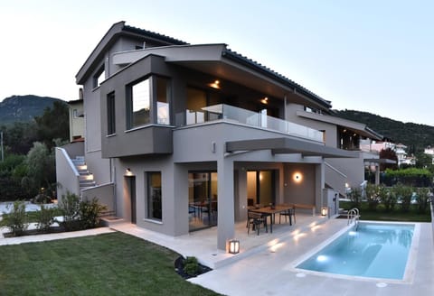 Property building, Patio, Pool view, Swimming pool