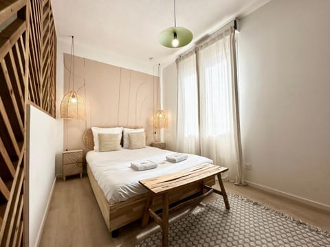 Bed, Photo of the whole room, Bedroom, towels, wardrobe