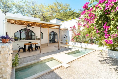 Property building, Patio, Spring, Day, Garden, Garden view, Pool view, Swimming pool, sunbed