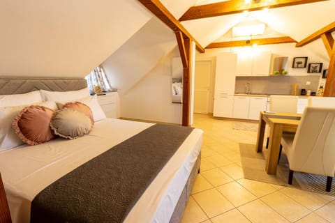 Bed, Kitchen or kitchenette, Dining area, Bedroom