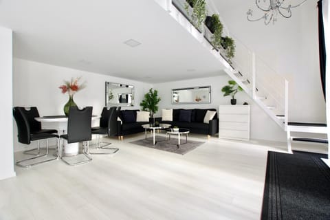 Living room, Seating area, Dining area