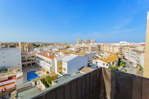 Property building, Day, View (from property/room), Balcony/Terrace, City view, Pool view, Swimming pool
