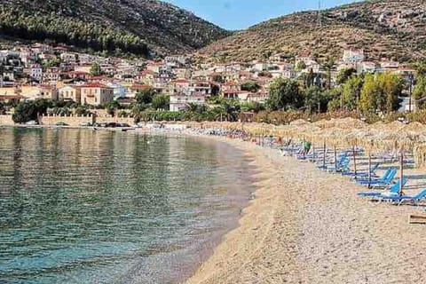 Natural landscape, Beach, Sea view, sunbed