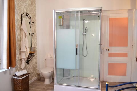 Shower, Toilet, towels