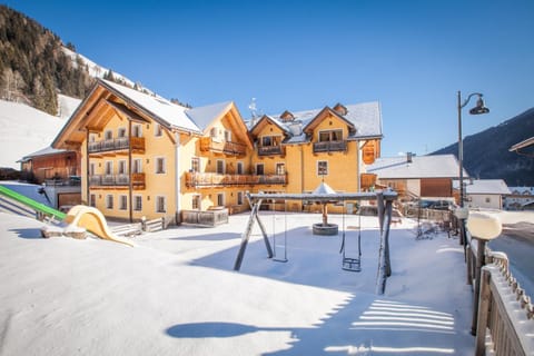 Property building, Winter, Garden view