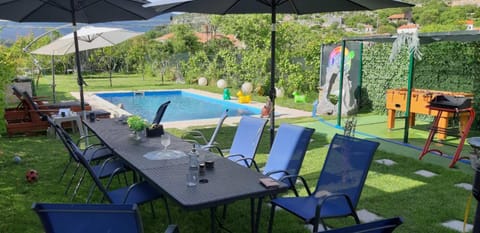 Patio, Garden view, Swimming pool