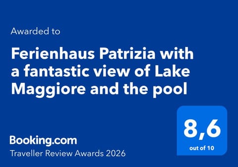 Ferienhaus Patrizia with a fantastic view of Lake Maggiore and the pool Villa in Locarno