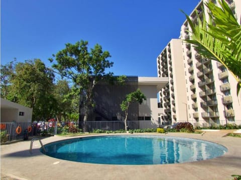 Property building, Pool view