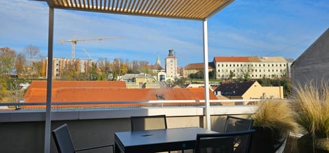 Property building, Day, View (from property/room), Balcony/Terrace, City view