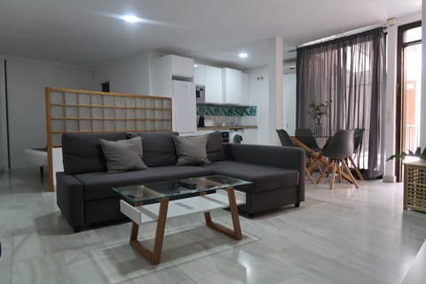 Kitchen or kitchenette, Living room, Dining area