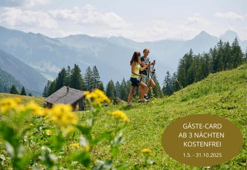 Natural landscape, group of guests