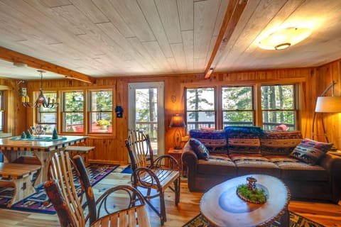 Waterfront Maine Vacation Rental with Private Dock House in Penobscot