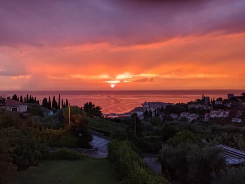 Natural landscape, Sea view, Sunset