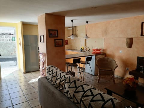 Kitchen or kitchenette, Living room, Dining area