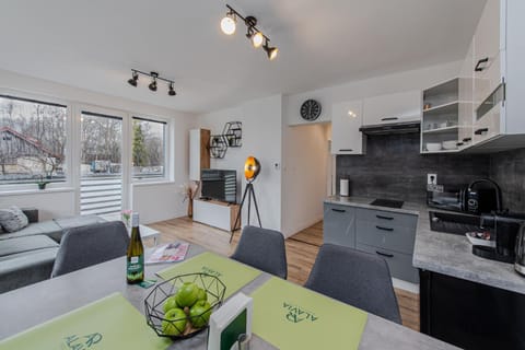 Living room, kitchen
