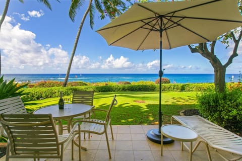 Patio, View (from property/room), Balcony/Terrace, Sea view, sunbed