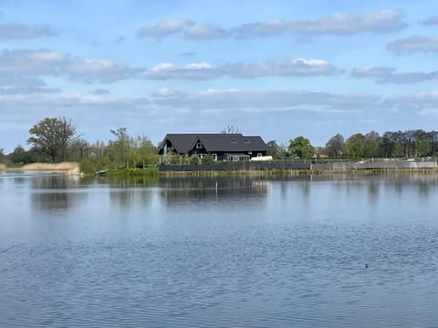 Property building, Natural landscape, Lake view