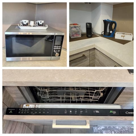 Day, Coffee/tea facilities, Kitchen or kitchenette, dishwasher, microwave, kitchen