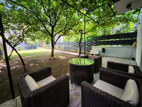Patio, Garden, Seating area, Garden view