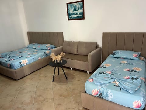 Bed, Living room, Bedroom