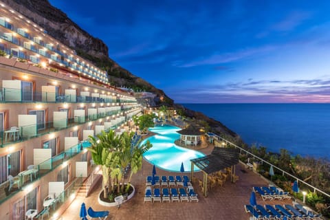 Property building, Night, Sea view, Swimming pool