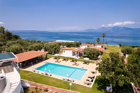 Nearby landmark, Day, Natural landscape, Bird's eye view, Mountain view, Pool view, Sea view, Swimming pool, sunbed