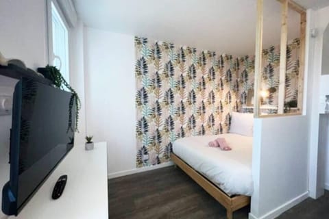 Bed, TV and multimedia, Photo of the whole room