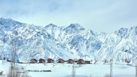 Nearby landmark, Day, Natural landscape, Winter, Lake view, Mountain view