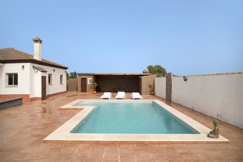 Property building, Living room, Swimming pool