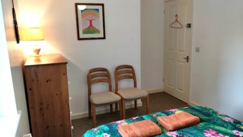 Bed, Photo of the whole room, Seating area, Bedroom, towels, towels, wardrobe