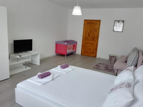 Bed, TV and multimedia, Photo of the whole room, Bedroom, towels, wardrobe