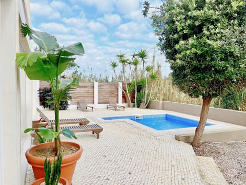 Patio, Garden, Pool view, Swimming pool, sunbed