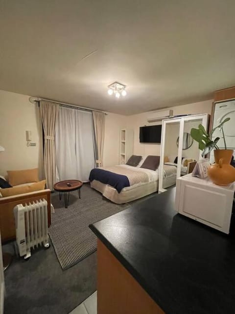 Bed, TV and multimedia, Living room, Photo of the whole room, Seating area, Bedroom, hair dresser
