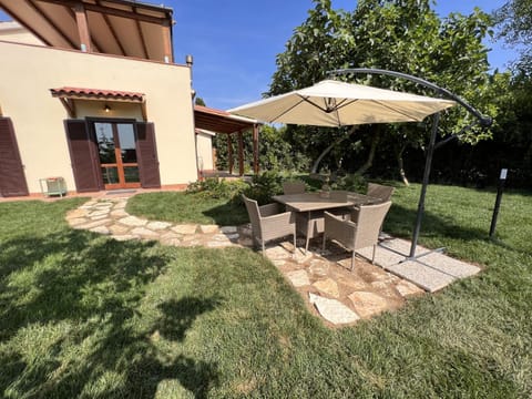 Property building, Patio, Garden, Dining area, Garden view