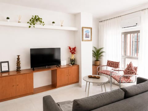 Communal lounge/ TV room, TV and multimedia, Living room, Seating area, Dining area, air conditioner