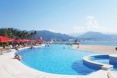 Beach, Mountain view, Pool view, Sea view, Swimming pool, sunbed